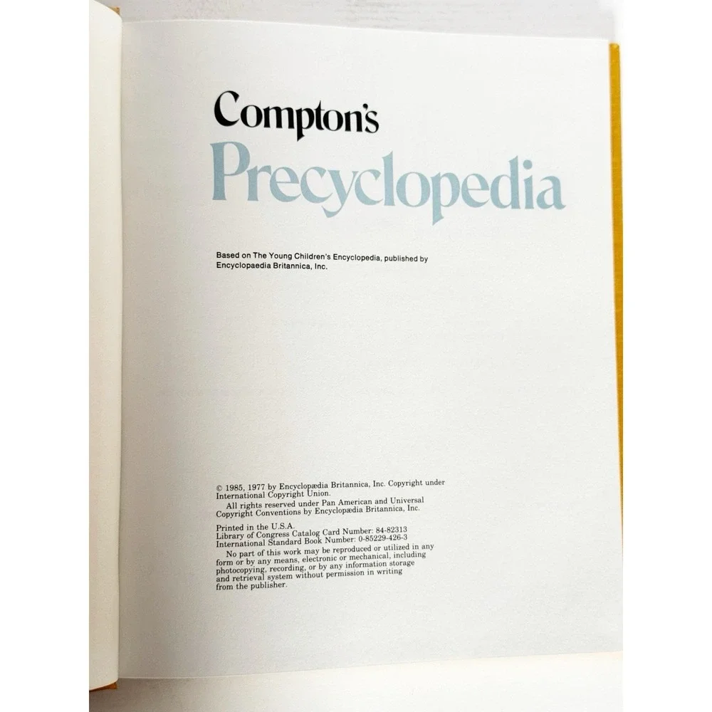 Compton's Precyclopedia E Volume 5 1985, 1977 Encyclopedia Britannica